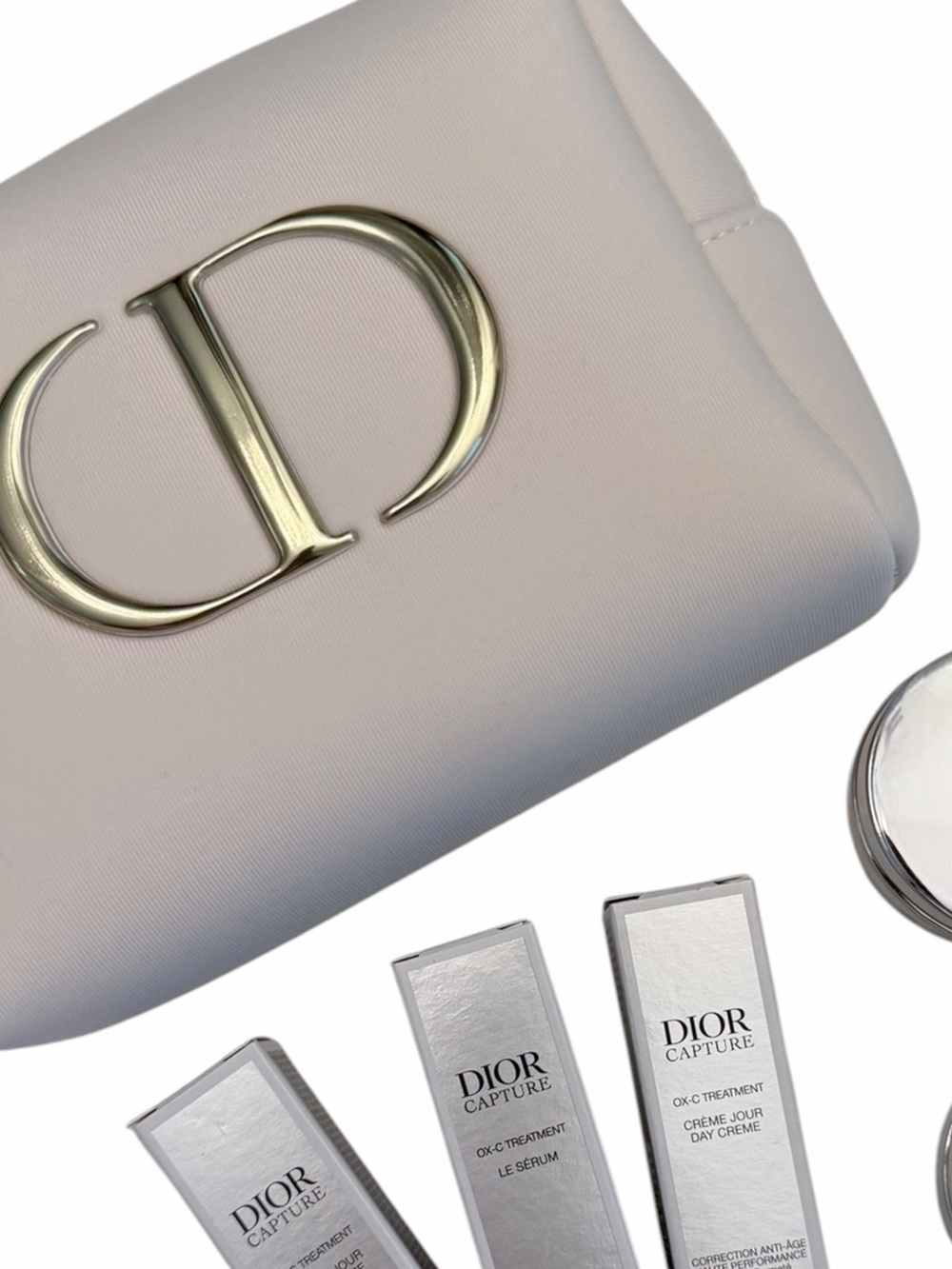 Dior Capture Skincare Travel Set + Large CD Logo Medium Pouch